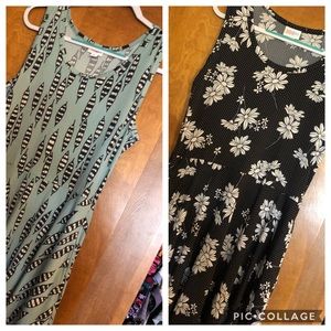 2 size medium Lularoe Nikki dresses!